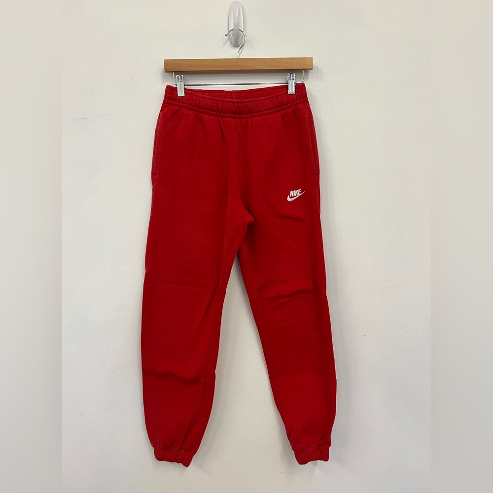 Men’s size small red Cuffed Nike Sweatpants